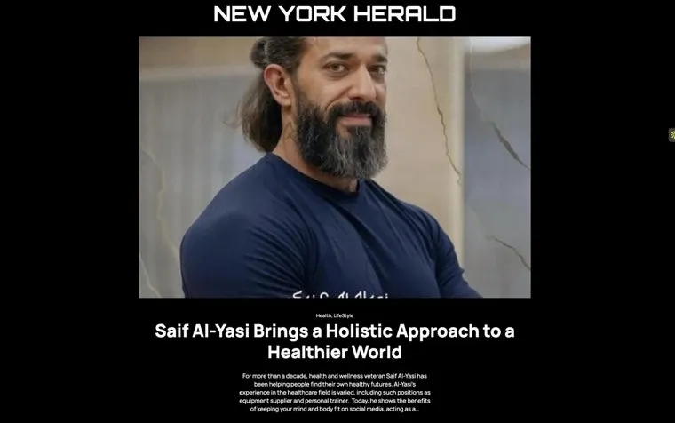 New York Herald article featuring Saif Al-Yasi